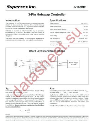 HV100DB1 datasheet  