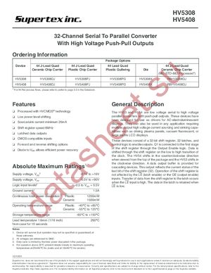 HV5308 datasheet  