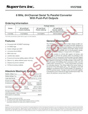 HV57908DG datasheet  