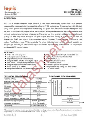 HV7131D datasheet  