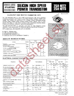 2SA1073 datasheet  