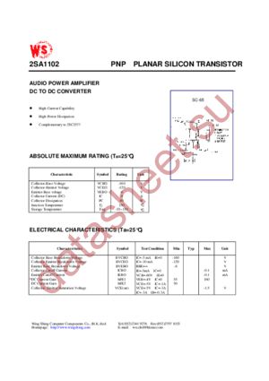 2SA1102 datasheet  