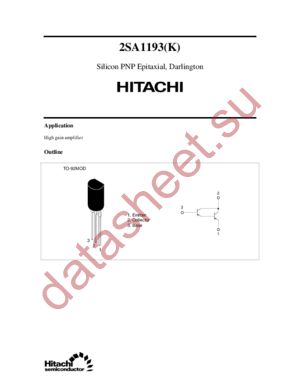 2SA1193 datasheet  