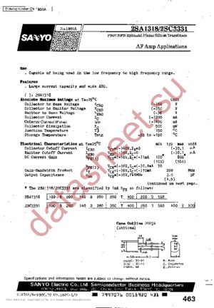 2SA1318 datasheet  