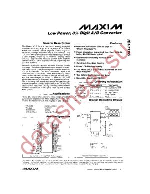 ICL7126CC/D datasheet  