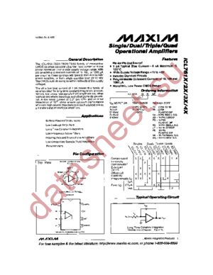 ICL7616BMWE datasheet  