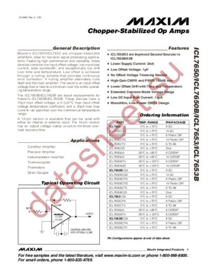 ICL7650BCSD datasheet  