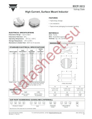 IDCP-1813 datasheet  