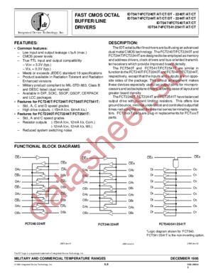 IDT542541CTPYB datasheet  