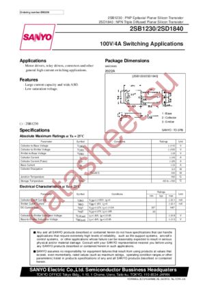 2SB1230 datasheet  