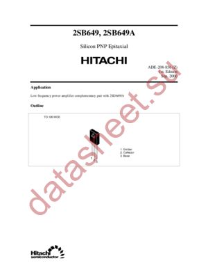 2SB649A datasheet  