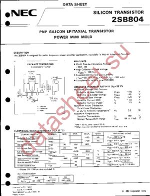 2SB804 datasheet  