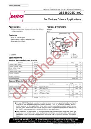 2SB880 datasheet  