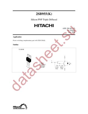 2SB955(K) datasheet  