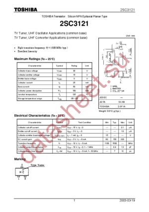 2SC3121 datasheet  