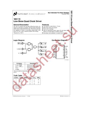 100115 datasheet  