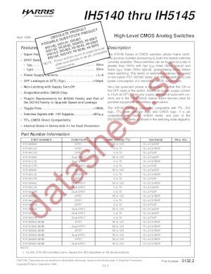 IH5140 datasheet  