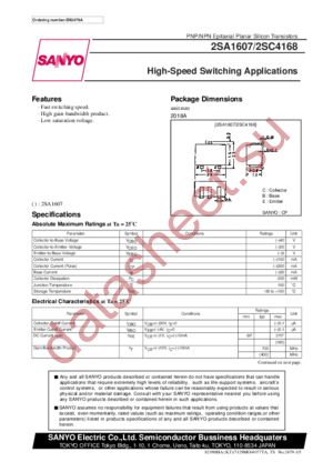 2SC4168 datasheet  