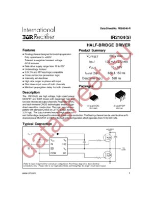 IR2104STR datasheet  