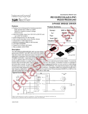 IR2233JTR datasheet  