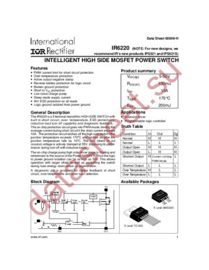 IR6220STRR datasheet  