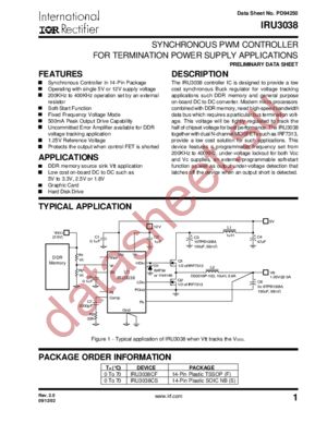 IRU3038CS datasheet  