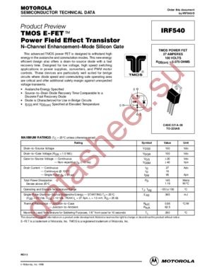 IRF540-D datasheet  