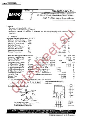 2SC4734 datasheet  