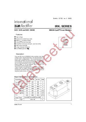 IRKL170-16D25 datasheet  