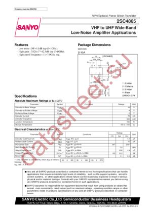 2SC4865 datasheet  