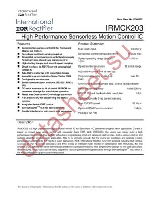 IRMCK203 datasheet  