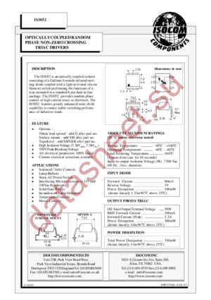 IS3052 datasheet  