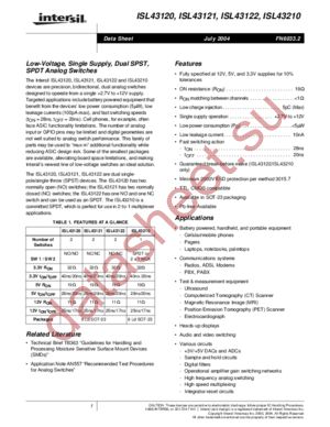 ISL43121 datasheet  