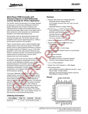 ISL6561CR datasheet  