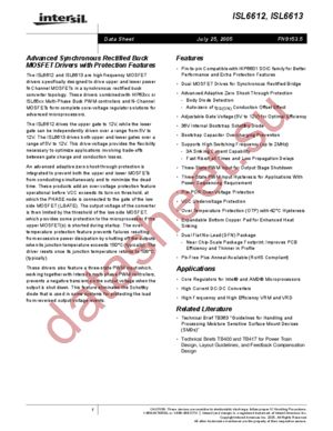 ISL6612CBZ-T datasheet  