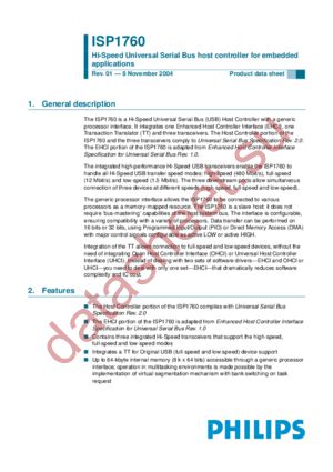 ISP1760ET datasheet  