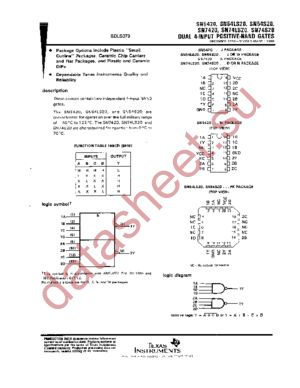 SN74S20N3 datasheet  