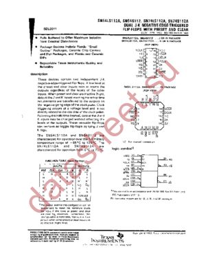 SN74S112AD datasheet  