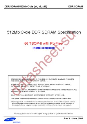 K4H510438C-ULA2 datasheet  