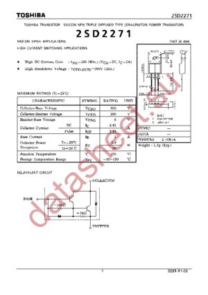 2SD2271 datasheet  