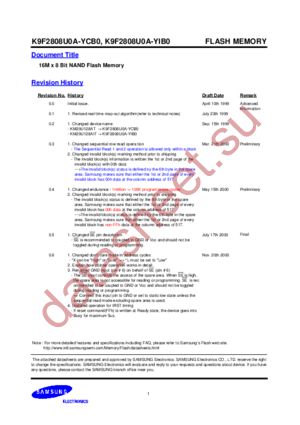 K9F2808U0 datasheet  