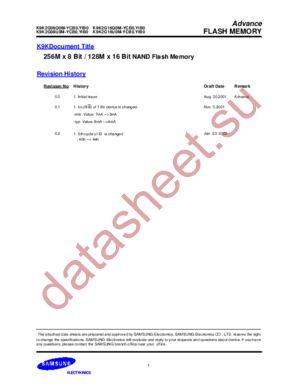 K9K2G08(16)Q(U)0M datasheet  