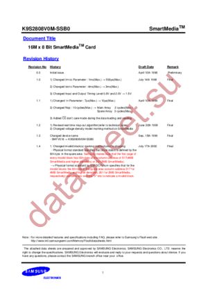 K9S2808V0M datasheet  