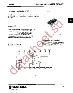 KA2214 datasheet  