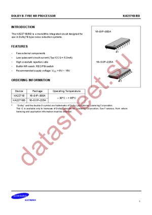 KA2271B datasheet  