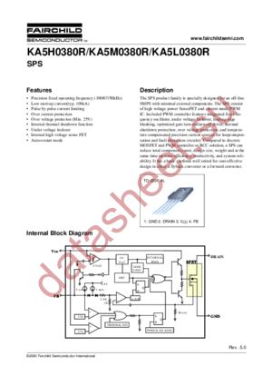 KA5M0380R-YDTU datasheet  