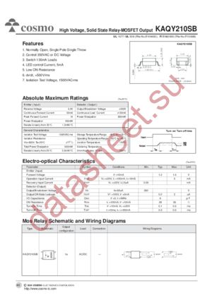 KAQY210SB datasheet  