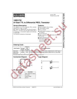 100ELT22M8 datasheet  