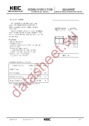 KIA6092 datasheet  