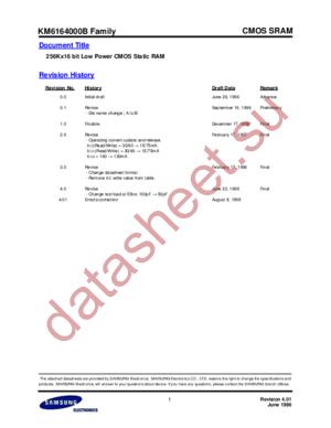 KM6164000BLI-L datasheet  